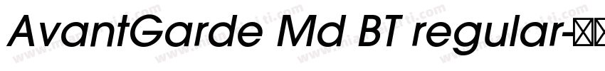 AvantGarde Md BT regular字体转换